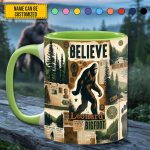 Believe Bigfoot – Personalized Sasquatch Accent Mug