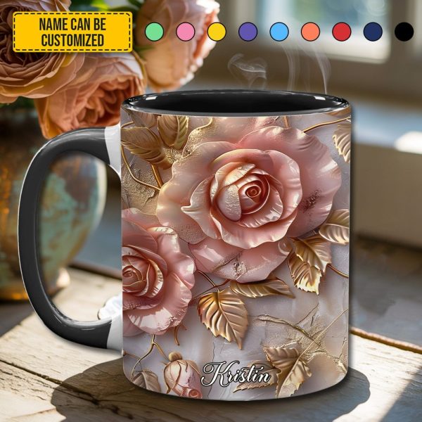 Beautiful Rose - Personalized Accent Mug