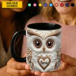 Cute Owl - Personalized Owl Accent Mug