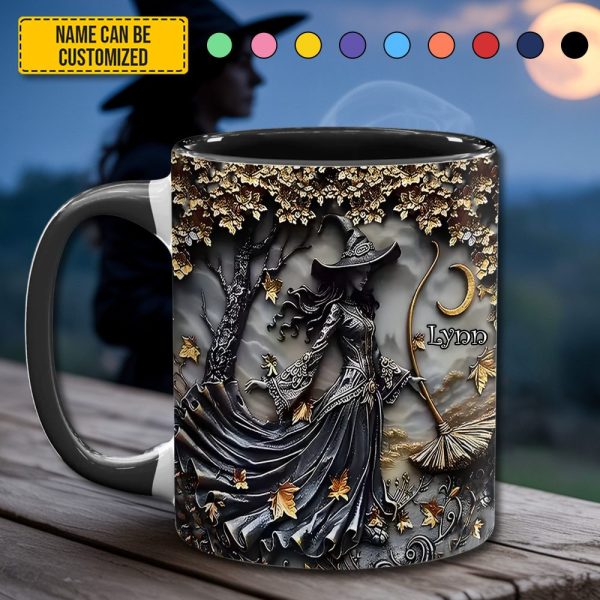 Autumn Witch - Personalized Witch Accent Mug