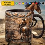 Cowboy & Horse - Personalized Accent Mug