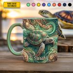 Personalized Sea Turtle Accent Mug