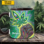 Psychedelic Power - Personalized Weed Accent Mug