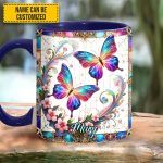 Beautiful Butterflies - Personalized Butterfly Accent Mug
