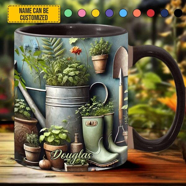 Garden Plant  - Personalized Gardening Accent Mug