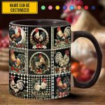 Chicken Collection Accent Mug - Personalized Chicken Accent Mug