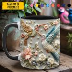 Couple Hummingbird - Personalized Accent Mug
