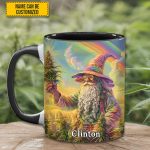 Personalized Whimsical Wizard Weed Accent  Mug