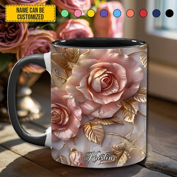 Beautiful Rose - Personalized Accent Mug