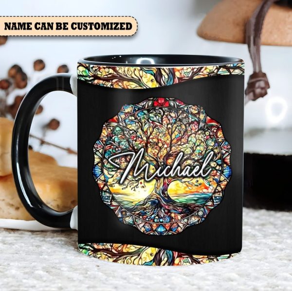 Tree Of Life - Personalized Hippie Accent Mug