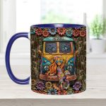 Hippie Girl - Personalized Hippie Accent Mug