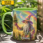Personalized Whimsical Wizard Weed Accent  Mug