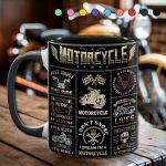 Vintage Motorcycle Collection Accent Mug