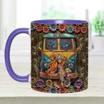 Hippie Girl - Personalized Hippie Accent Mug