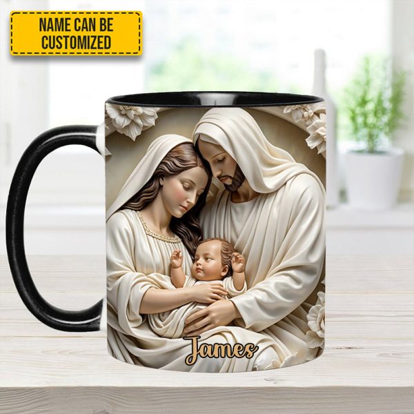 Holy Family Personalized Accent Mug