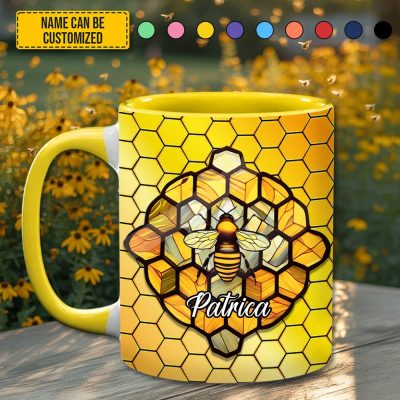 Love Bees - Personalized Bee Accent Mug