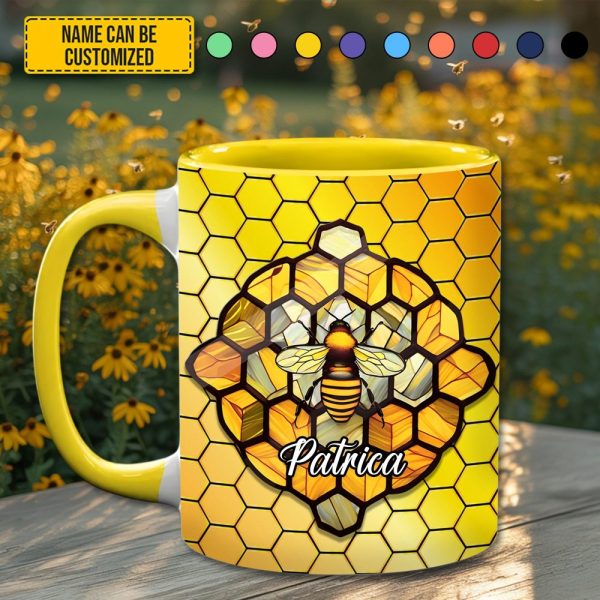 Love Bees - Personalized Bee Accent Mug