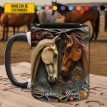 Horse Couple - Personalized Horse Accent Mug