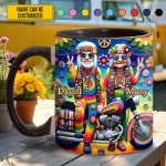 Hippie Old Couple - Personalized Accent Mug
