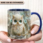 Beautiful Owl - Personalized Accent Mug