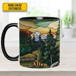 Personalized Mountains Accent Mug