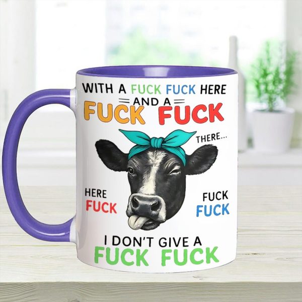 Funny Highland Cow Accent Mug
