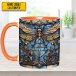 Love Dragonfly - Personalized Dragonfly Accent Mug