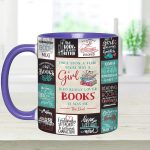 Girl Loves Books Accent Mug