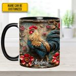 Vintage Rooster – Personalized Chicken Accent Mug
