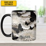 Butterfly Accent Mug - Personalized Accent Mug