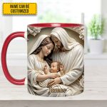 Holy Family Personalized Accent Mug