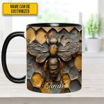 Bee Accent Mug - Personalized Accent Mug
