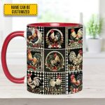 Chicken Collection Accent Mug - Personalized Chicken Accent Mug