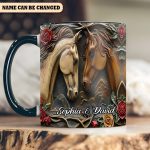 Horse Couple - Personalized Horse Accent Mug