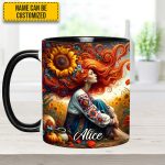 Hippie Girl - Personalized Hippie Accent Mug