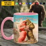 So Glad I Found You - Personalized Bigfoot Couple Lovers Anniversary Accent Mug!