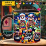 Hippie Old Couple - Personalized Accent Mug