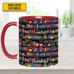 Bookish Floral - Personalized Accent Mug