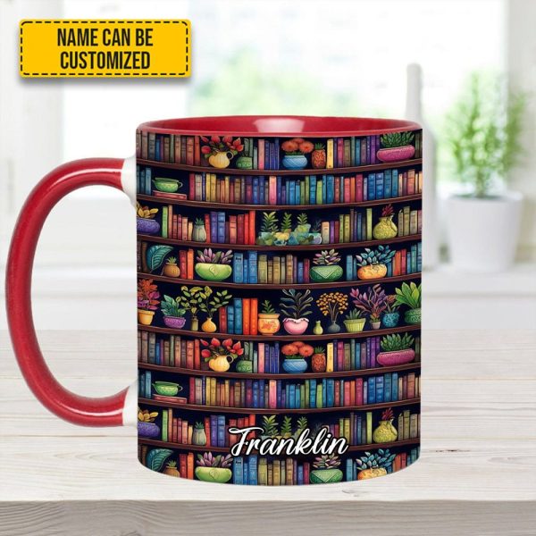 Bookish Floral - Personalized Accent Mug