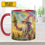 Personalized Whimsical Wizard Weed Accent  Mug