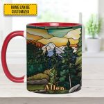 Personalized Mountains Accent Mug