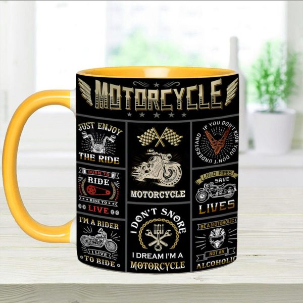 Vintage Motorcycle Collection Accent Mug