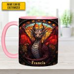 Fantasy Dragon Personalized Accent Mug