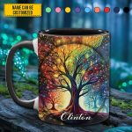 Tree Of Life - Personalized Hippie Accent Mug
