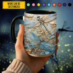 Dragonflies Accent Mug - Personalized Accent Mug