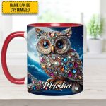 Dark Owl - Personalized Owl Accent Mug