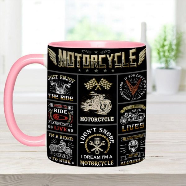 Vintage Motorcycle Collection Accent Mug