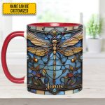 Love Dragonfly - Personalized Dragonfly Accent Mug