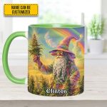 Personalized Whimsical Wizard Weed Accent  Mug