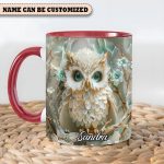 Beautiful Owl - Personalized Accent Mug